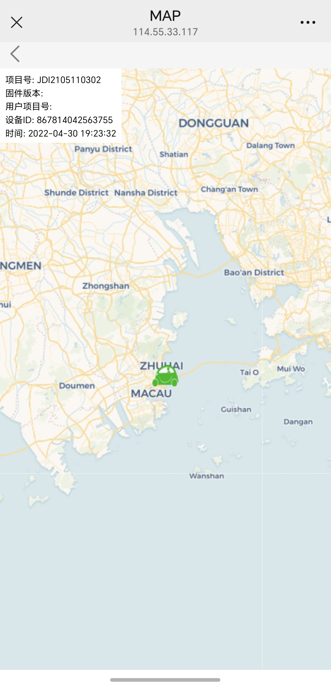 Yacht GPS Positioning Map