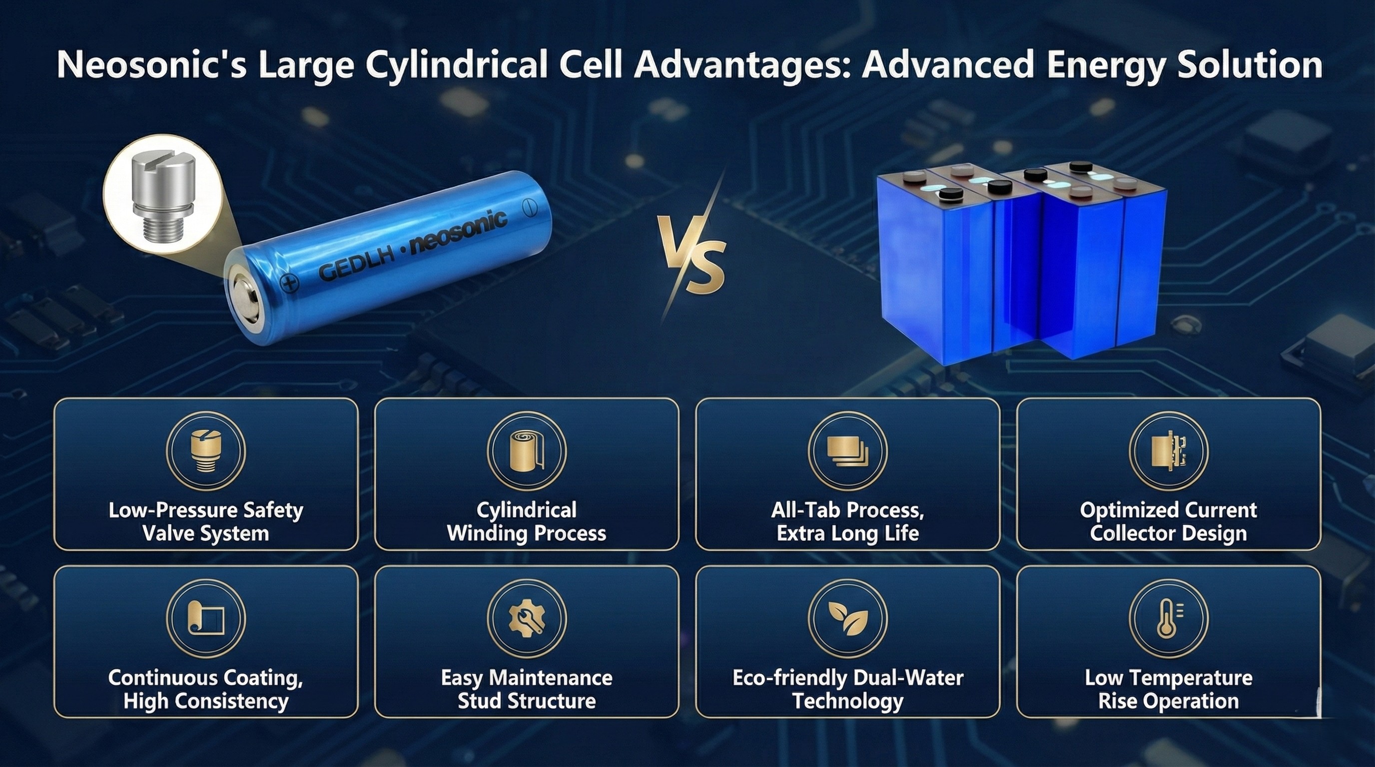 Marine Grade Large Cylindrical Battery Cells